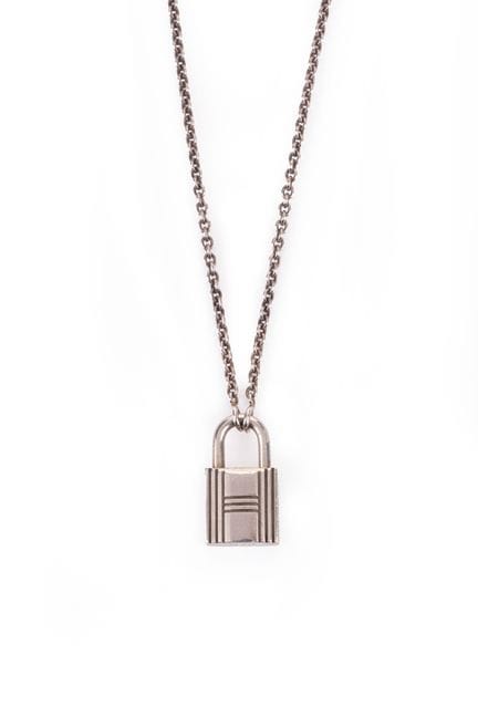 HERMES París - Colgante «Cadenas» de plata de ley 