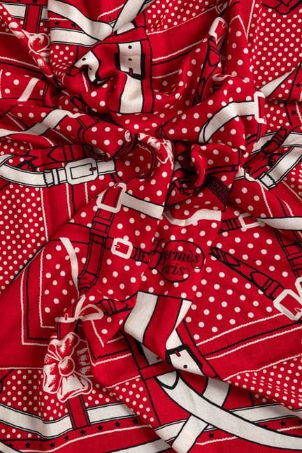 HERMES Paris, made in France—A cashmere and silk s