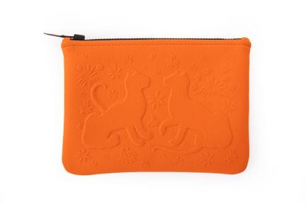 HERMES Paris, made in France - 21-cm orange neopre