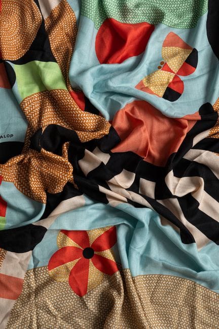 HERMES Paris, made in France - Cashmere and silk s