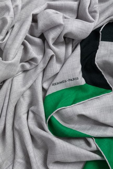 HERMES Paris, made in France - Color-block printed