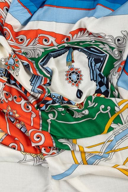 HERMES Paris, made in France - Cashmere and silk s