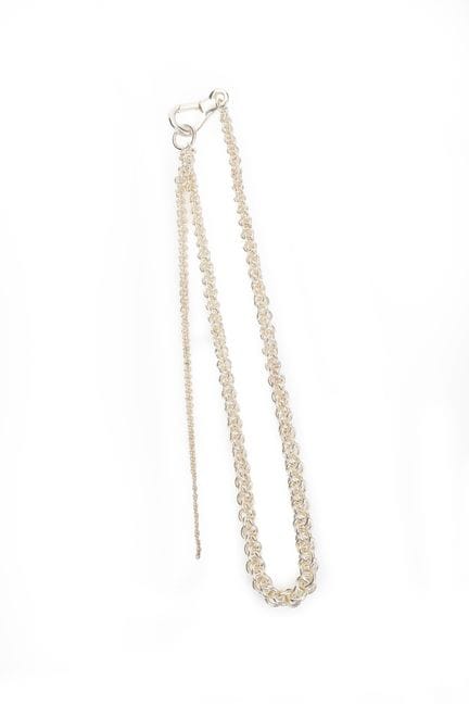 HERMES París - Collar largo «Atalante» de plata de