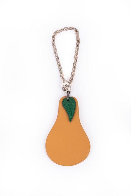 HERMES Paris, made in France - "Poire" keychain in