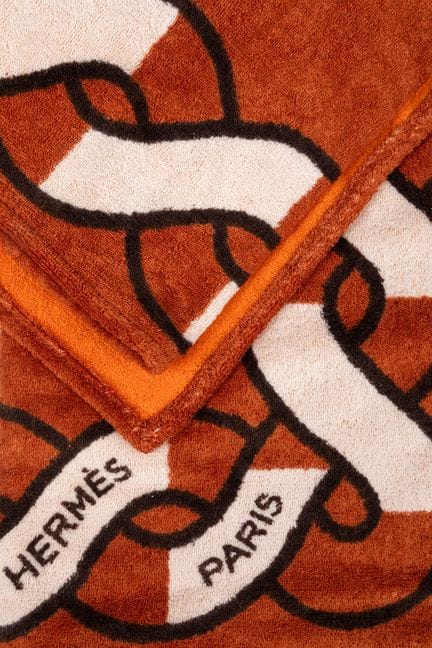 HERMES Bain Paris, made in France - Brown cotton t