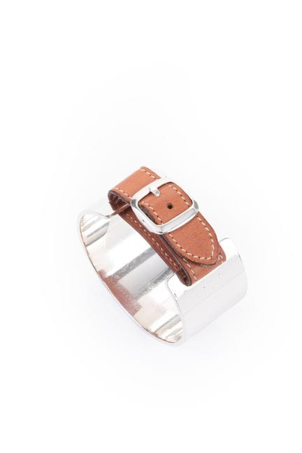 HERMES París - Pulsera de plata de ley 925, con ci