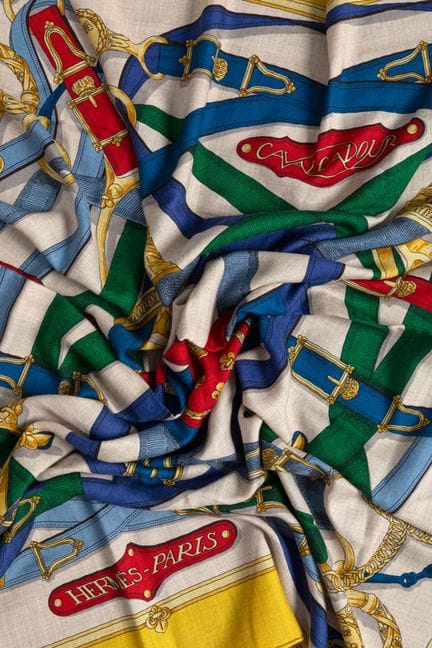 HERMES Paris, made in France - Cashmere and silk s