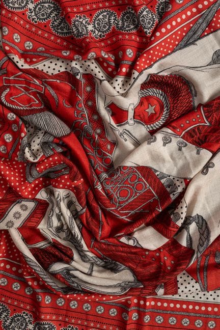 HERMES Paris, made in France - Cashmere and silk s