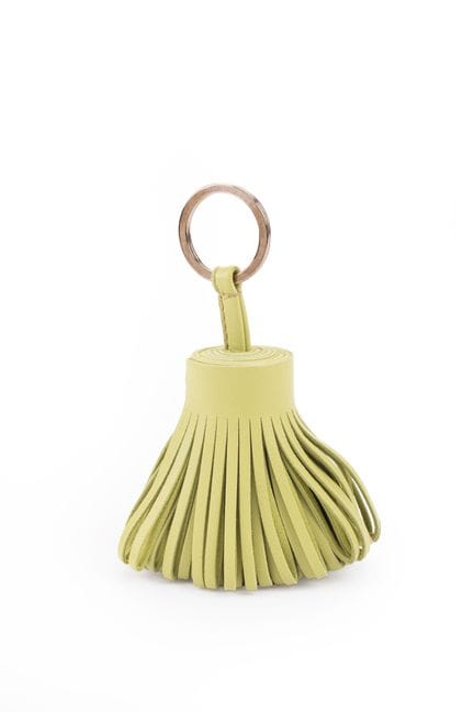 HERMES Paris - "Carmen" keychain in almond-colored