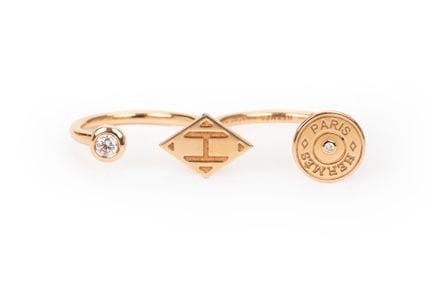 HERMES París, fabricado en Francia - Anillo doble 