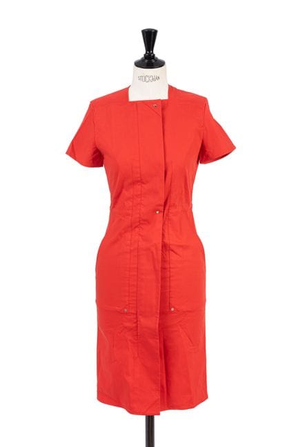 HERMES París, fabricado en Francia - Vestido rojo 