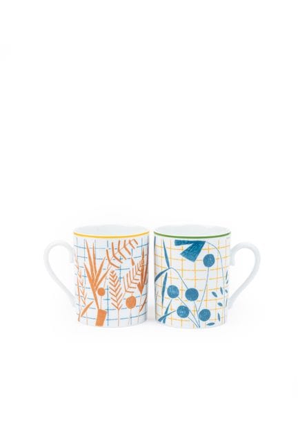 HERMES Paris made in France - Par de tazas de porc