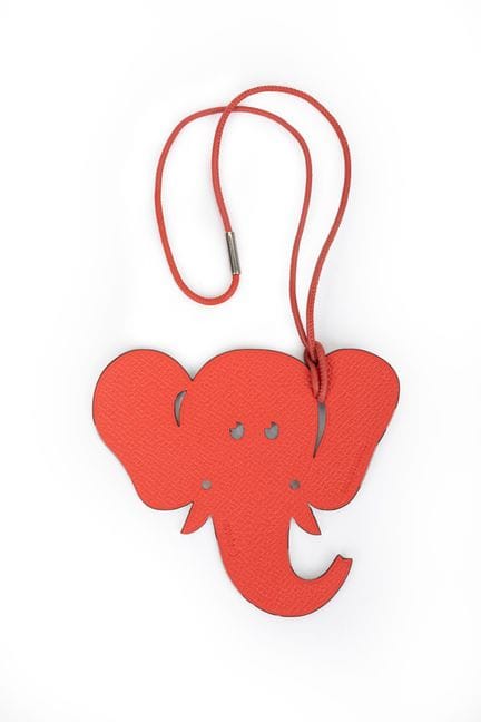 HERMES Paris Petit h - "Elephant" bag charm in bou