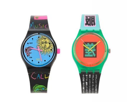 UHREN-SET 
Set bestehend aus zwei Swatch-Uhren mit