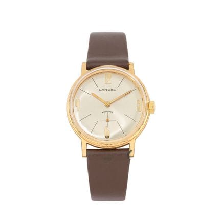 LANCEL 
Um 1940

Vergoldete Armbanduhr
Gehäuse: ru