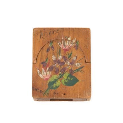 Ein anonymes Etui aus Holz für eine Taschenuhr, mi