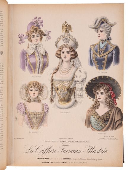 La peluquería francesa ilustrada.

París, 1899-190