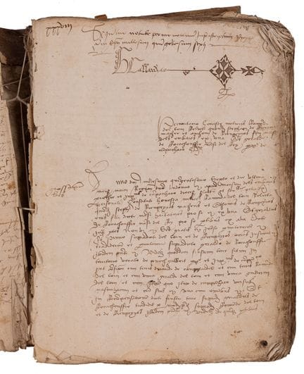 [HANDSchrift aus dem 16. Jahrhundert]. [HOSPITALIE