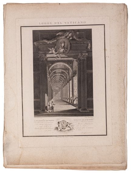 [RAPHAEL Sanzio de Urbino].

Logge del Vaticano.

