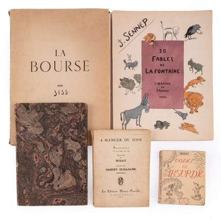 [CARICATURAS y DIBUJOS].

LOTE de 

-ZOLA. LEBOURG