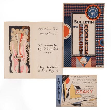 ARTE MODERNO. LEONCE ROSENBERG.

LOTE DE 3 DOCUMEN