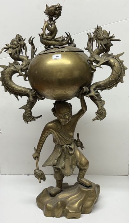 Vietnam, um 1900
Bedeutender Räuchergefäß aus Mess