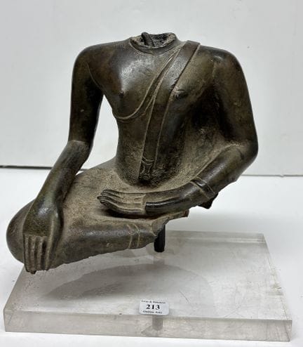 Myanmar, 19. Jahrhundert
Buddha-Büste aus patinier