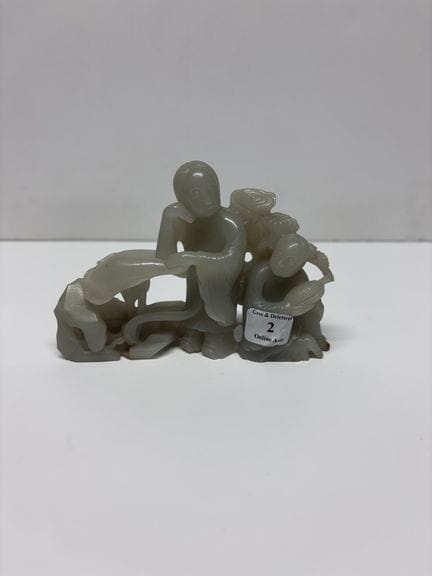 China, späte Qing-Zeit
Gruppe aus weißer Seladon-J