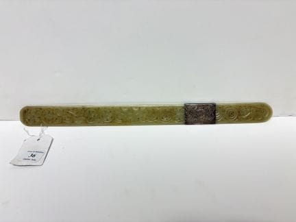 China, 19. Jahrhundert Papierschneider aus Jade mi