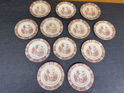 Luneville, service à dessert, douze pièces, modèle