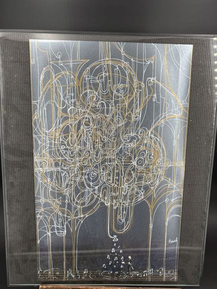 Escuela moderna, firma ilegible: «¿Pouch?», gouach