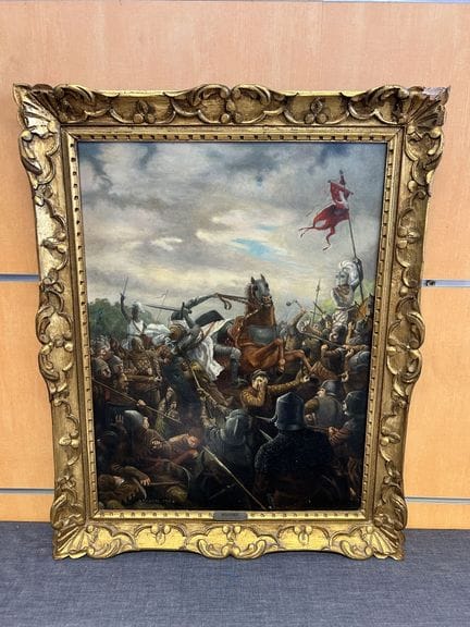 Albert Sobrie, huile sur toile, signée en bas à ga