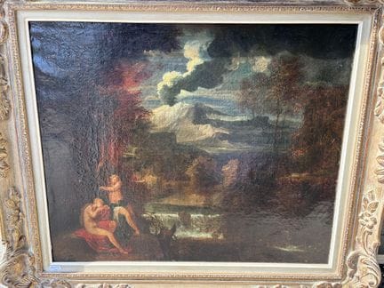 法国画派 “生动的风景” 布面油画，旧画布重裱 51 厘米 × 61 厘米