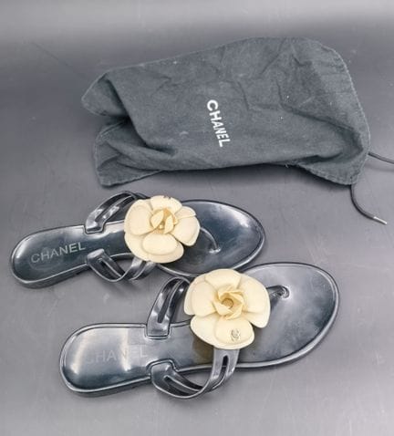 Chanel, Paar Schuhe, Sommer, Kamelie, Größe 37