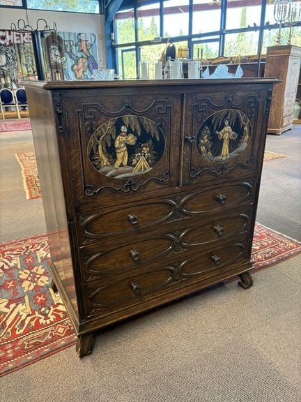 Niedriges Sideboard aus lackiertem und lasiertem H