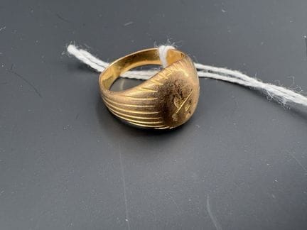Siegelring, aus Gelbgold, 6,6 g – TDD 52