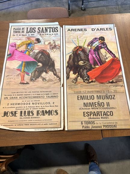 Zwei Plakate, Arènes d'Arles, 1982 und 1984