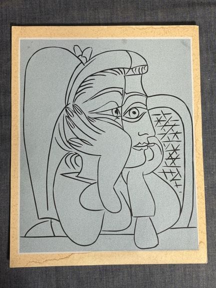 Nach Pablo Picasso (1881–1973), „Femme accoudée“, 