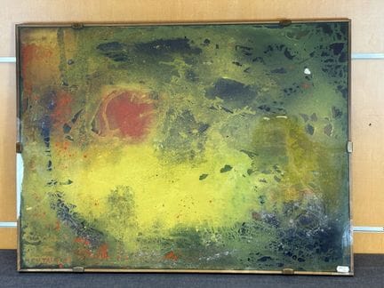 米歇尔·库塔亚（Michele Cutaia），生于1936年，抽象画作，布面油画，创作于54年或5