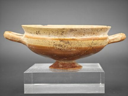 Coupe de tradition gallo-romaine en terre cuite, p