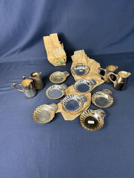 Christofle set of 8 ice cream bowls and four small
