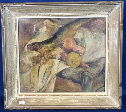 French school of the 1930s, "still life," illegibl