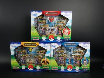 Pokémon Card
Contents: Set of 3 Trainer Box Sets 
