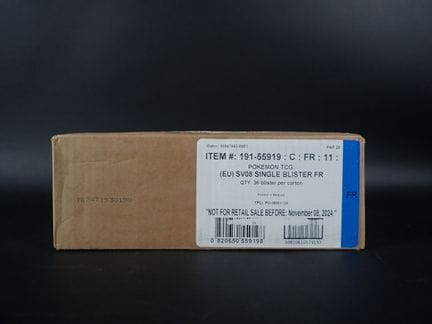 Pokémon Card
Contents: 1 box of 36 cardboard boost