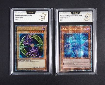 Yu-Gi-Oh
Contenuto: 2 carte rare “Mago Oscuro” e “