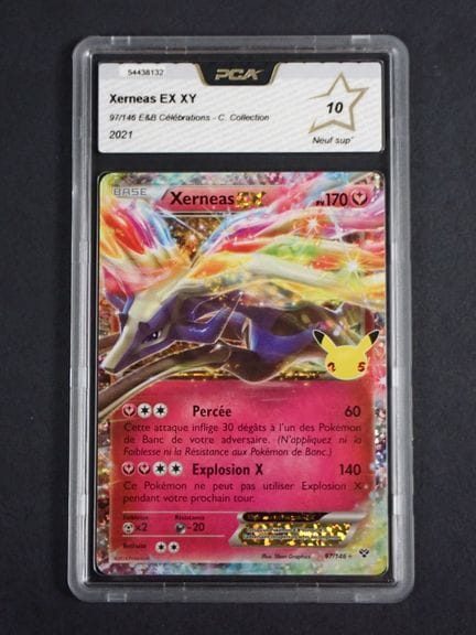 Carte Pokemon 
Contenu: 1 carte rare Xerneas EX 
E