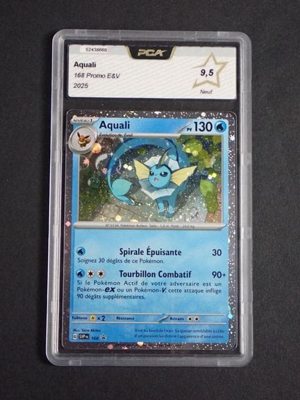 Carta Pokémon 
Contenuto: 1 carta rara Aquali
Ediz