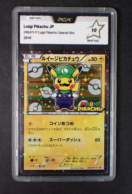 Cartes Pokemon 
Contenu: 1 carte rare Luigi Pikach