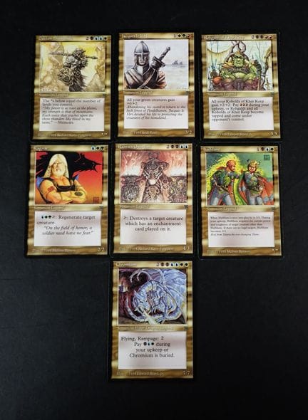 Magic: The Gathering
Contenuto: Set di 7 carte rar