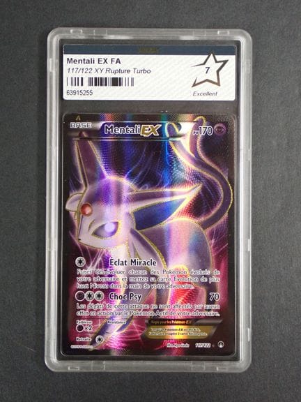 Carte Pokemon 
Contenu: 1 carte rare Mentali EX
Ed